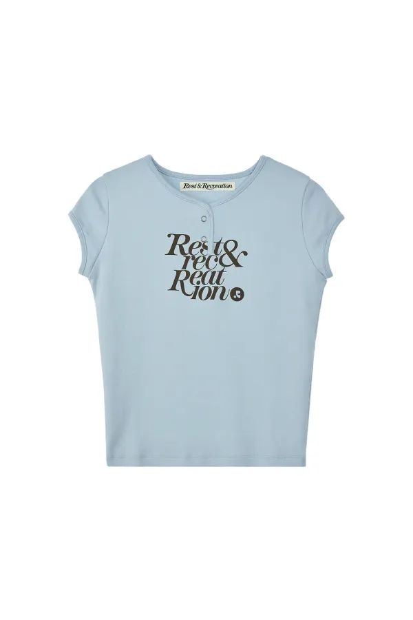 (7/20 예약발송) CAP SLEEVE T-SHIRT - SKY BLUE