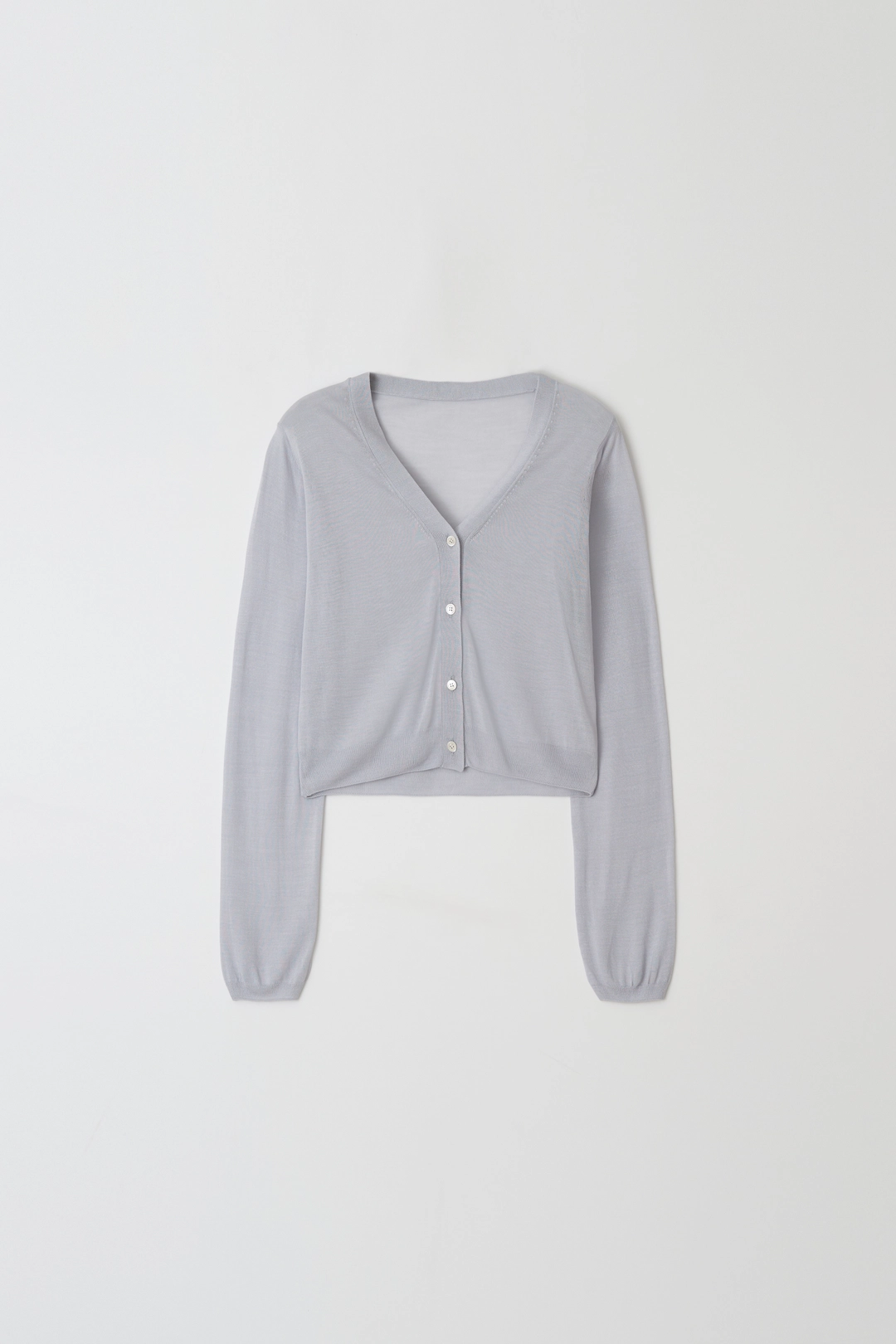 plain see-through cardigan (sky)