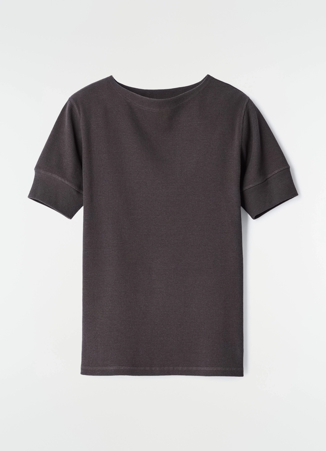 르메르 BOAT-NECK T-SHIRT IN LINEN AND COTTON RIBBED JERSEY 상품 이미지 3