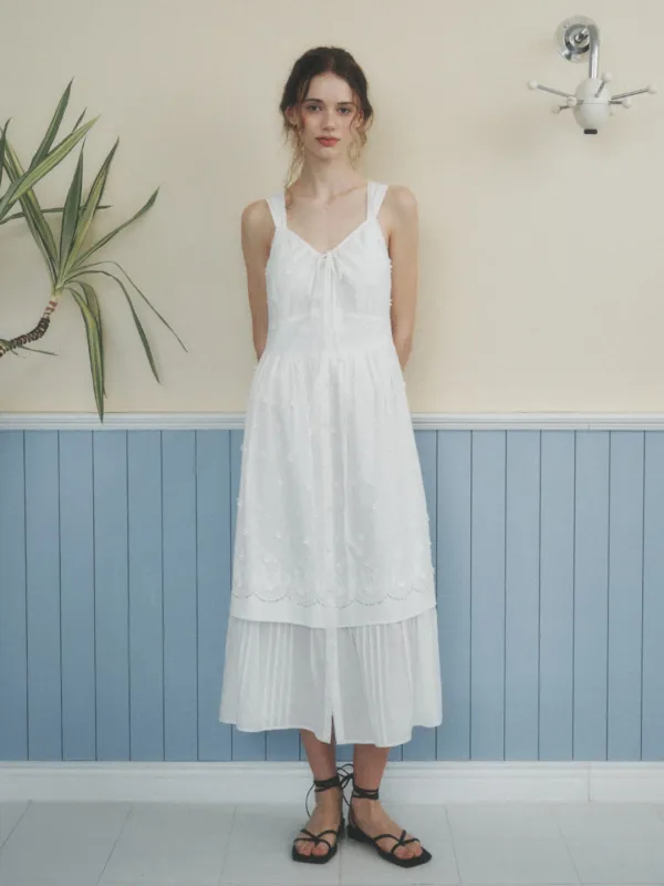[태연 착용] VIENNE laced sleeveless dress_white(6/9 예약배송)