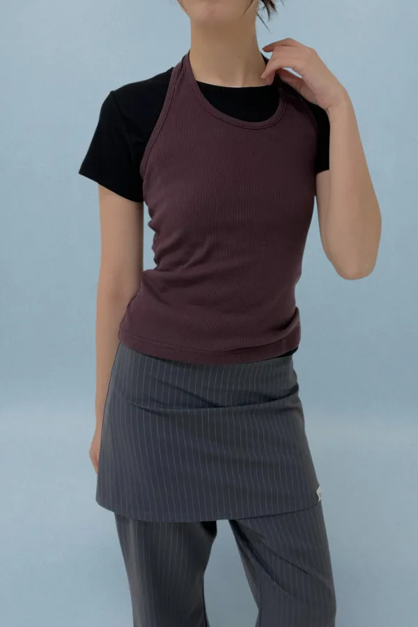 Core Halter Top / Wine