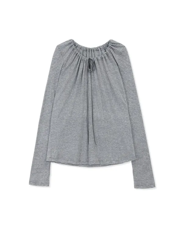 WOOL SHIRRING TOP 002 (2color)