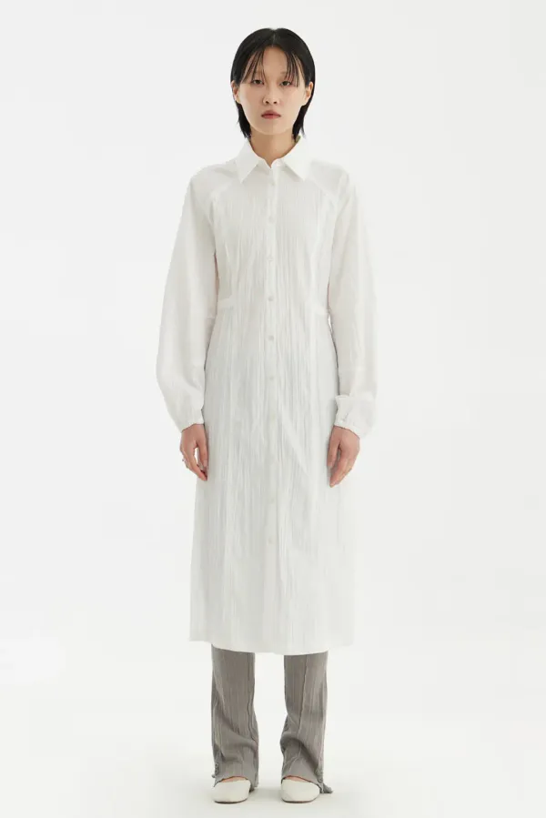 Side-Slit Shirt Dress