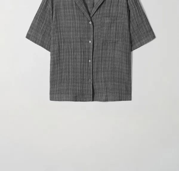 [26 Summer] Camp Collar Shirt - Gray