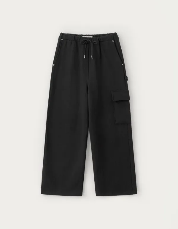 [김가을 PICK] Tomp Cargo Sweat Pants - Black