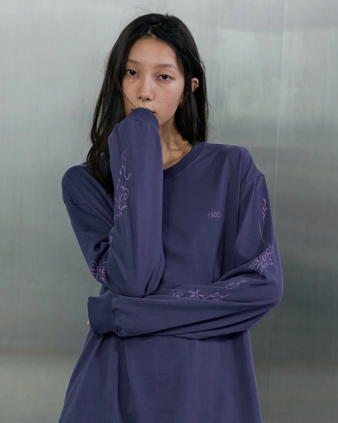오데스 EASY LONG SLEEVE - BLUE 상품 이미지 1