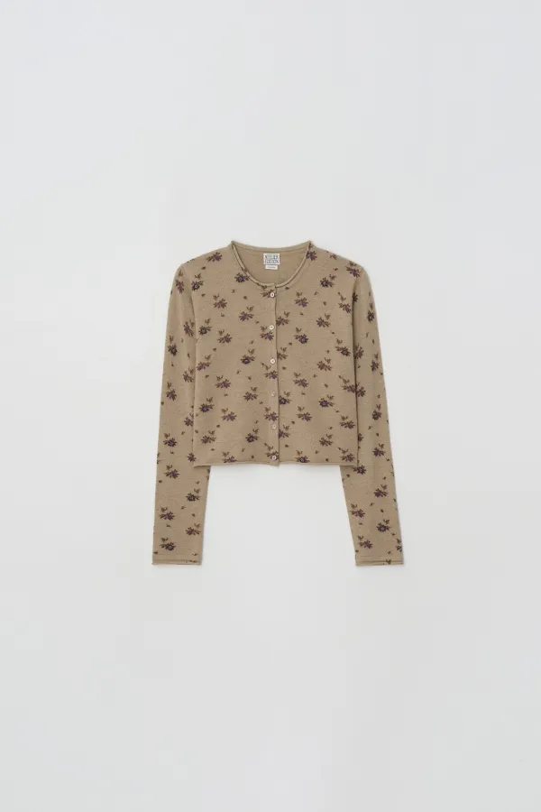[2차] Beaded Floral Cardigan (beige)