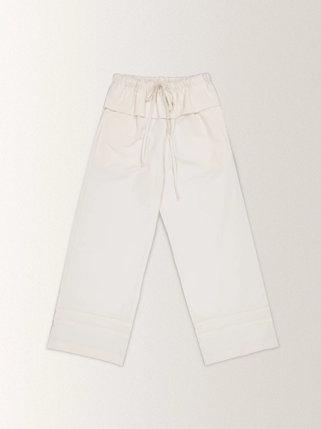아우로 COTTON FRILL PANTS [ CREAM ] 상품 이미지 1