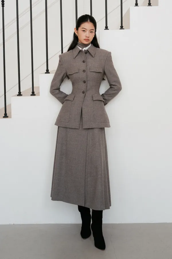 NO.39 JACKET - ASH BROWN