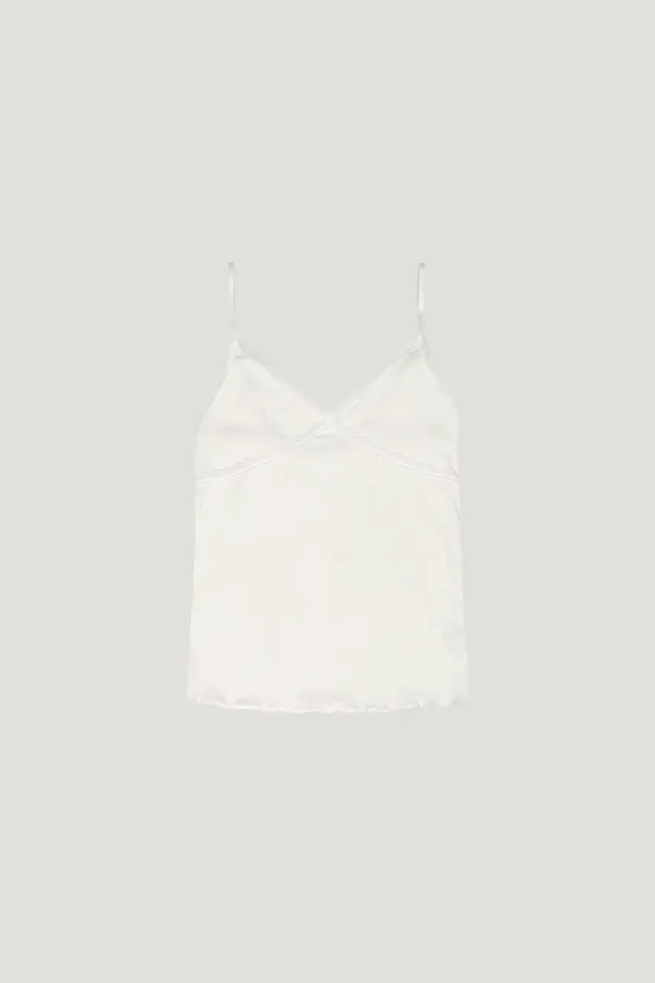 Cross Lace Cami (white)
