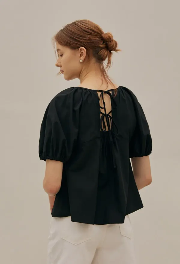 INES SHIRRING BLOUSE