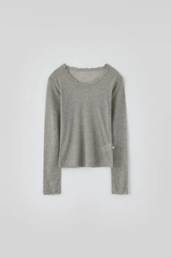26ver. T/T Lace long sleeve t-shirt (gray)