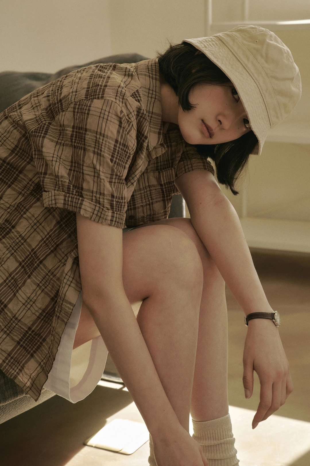 세이지먼트 TAFFY CHECK SHIRT_BROWN 상품 이미지 2