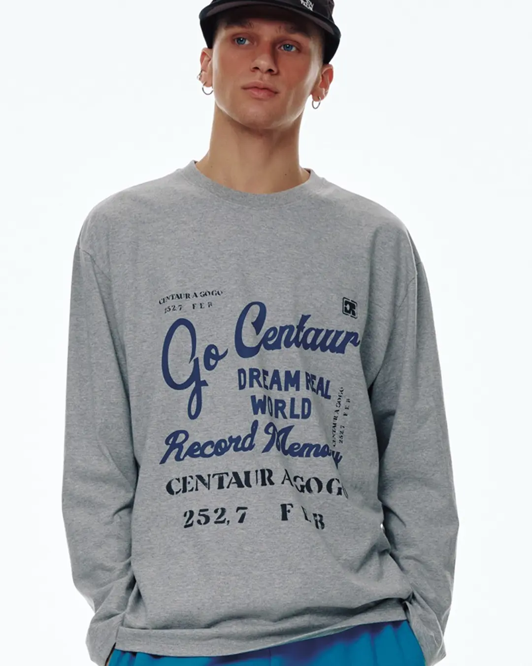 센토르 CENTAUR GOGO LONG SLEEVE T-SHIRT_DARK GREY 상품 이미지 1