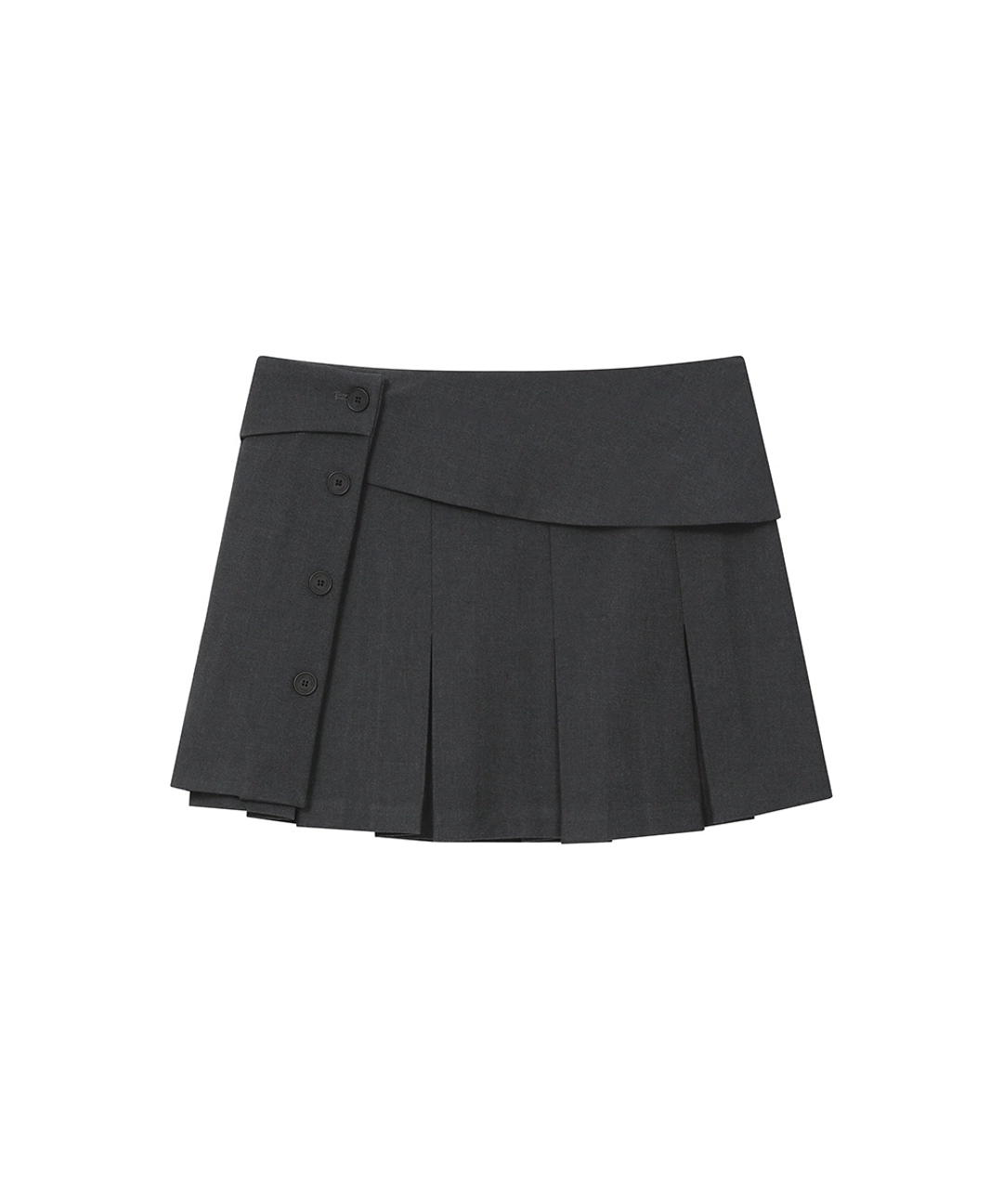 미세키서울 Pleats wrap mini skirt CHARCOAL - 미세키서울 상품 이미지 2