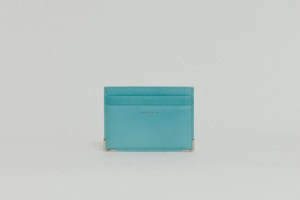 PORTE CARTES ANGLES TURQUOISE
