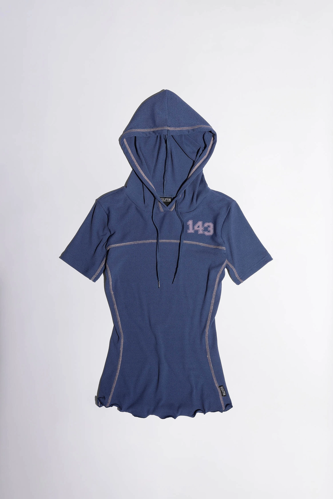 스컬프터 ILY Numbering Hoodie Tee Vintage Blue 상품 이미지 1