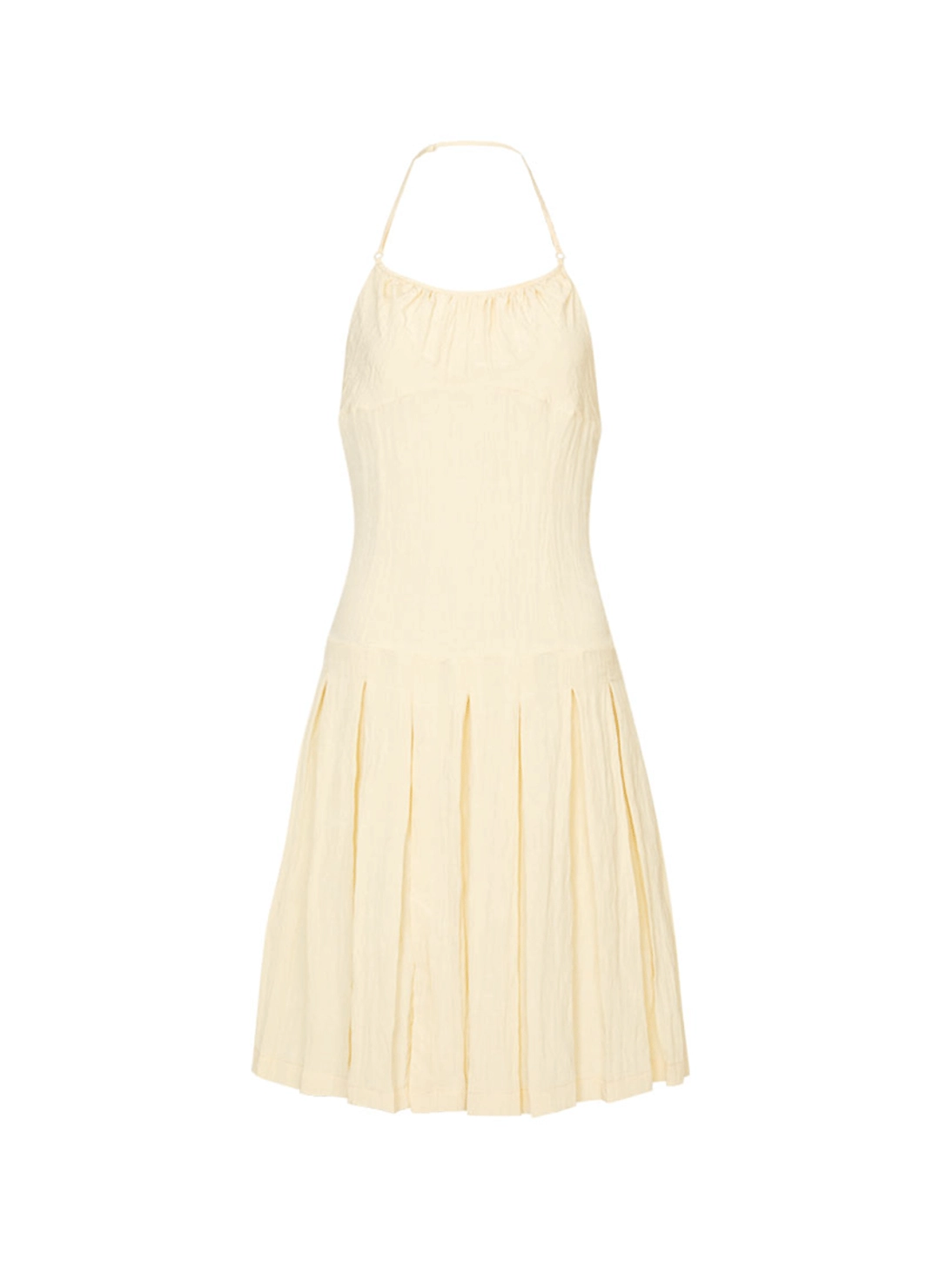 루루서울 Nylon Halter Neck Dress (Butter) 상품 이미지 1