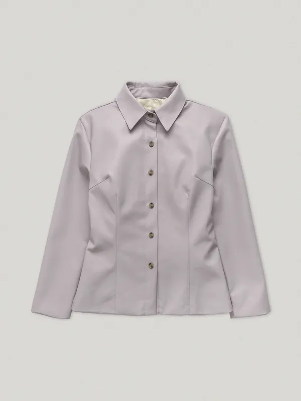 Lilac Orchard Leather Shirt (4th)