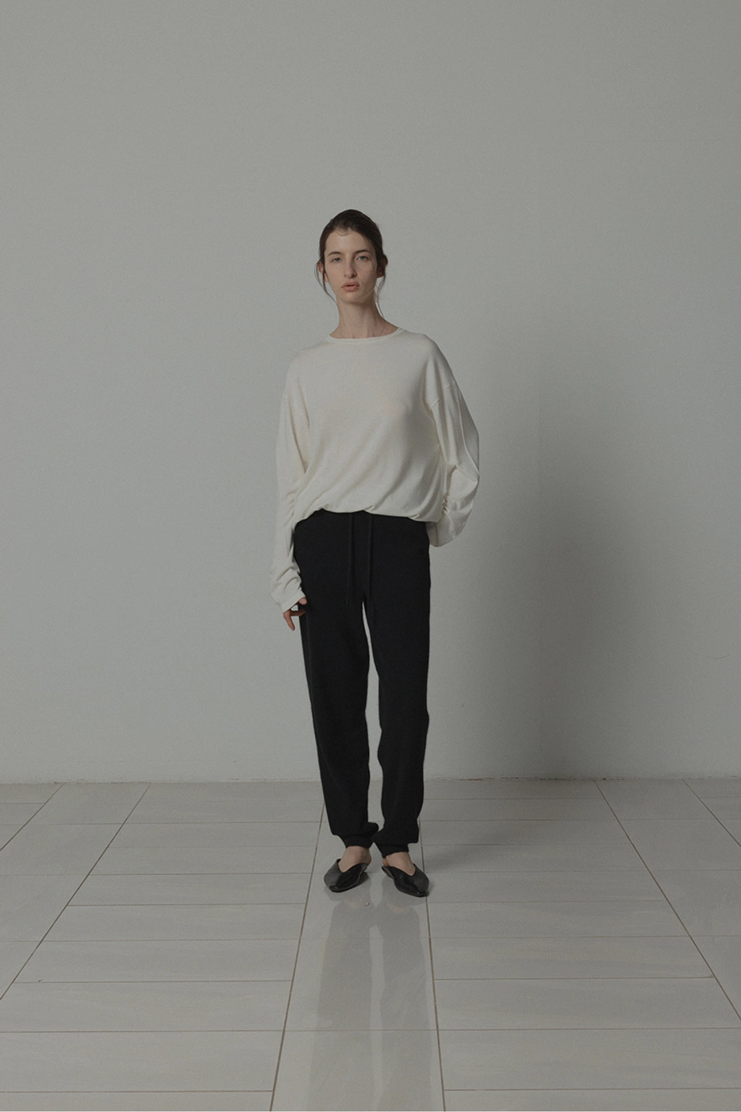 르917 INES KNIT PANTS [BLACK] 상품 이미지 2