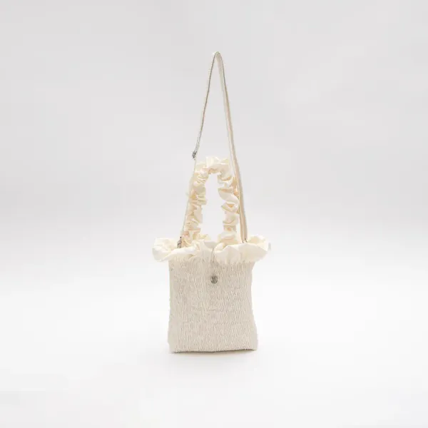 (B-2448)SHIRRING MINI BAG S