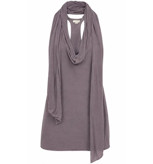Scarf mini dress (Mauve)