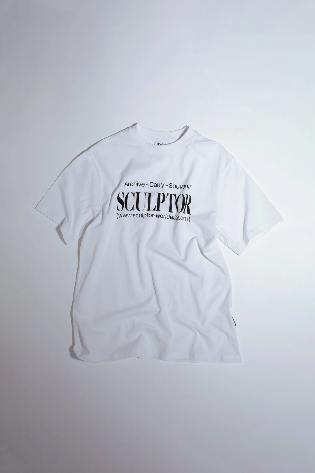 스컬프터 Classic Logo Tee White 상품 이미지 1