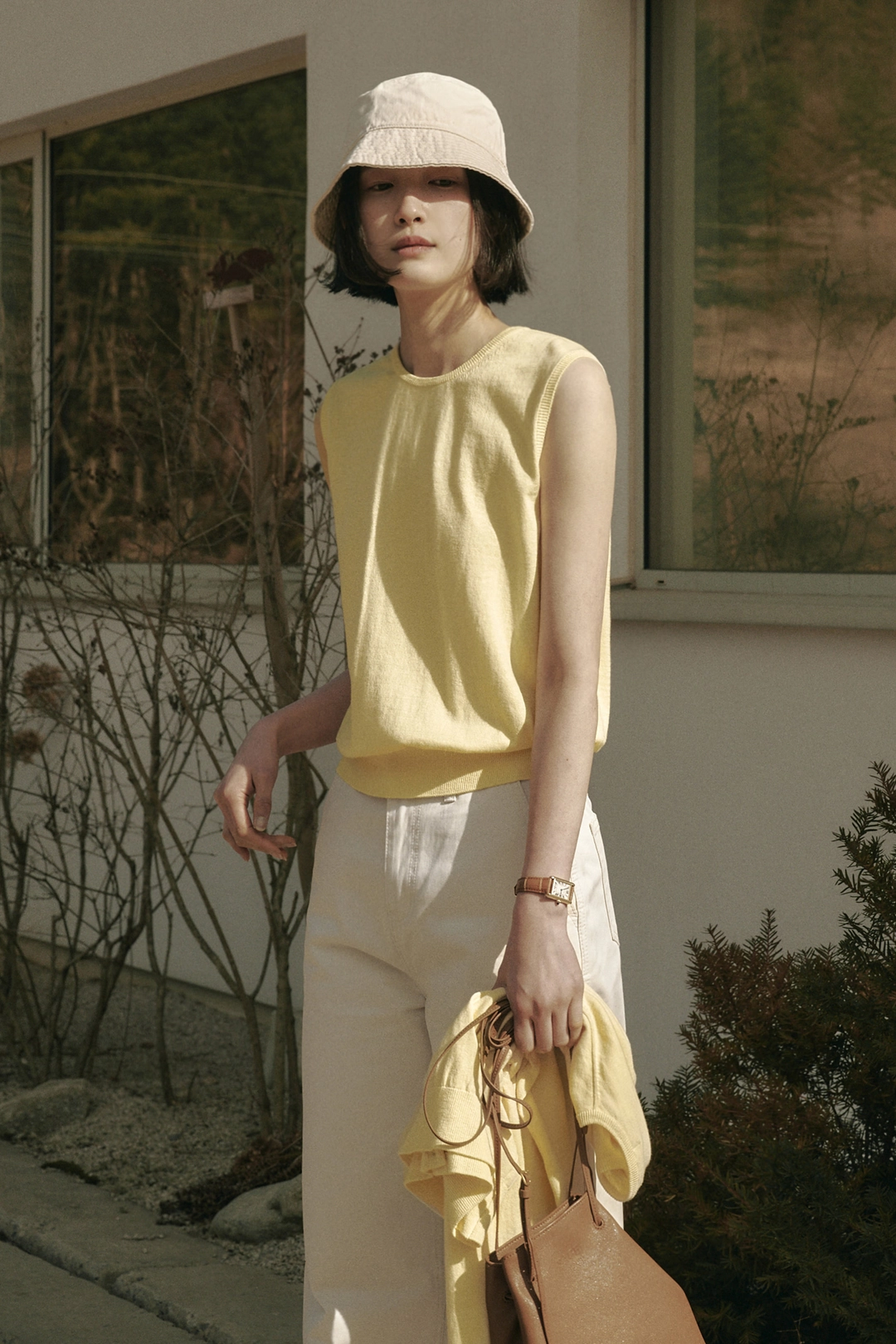 세이지먼트 CLARA COTTON SILK VEST_YELLOW 상품 이미지 2