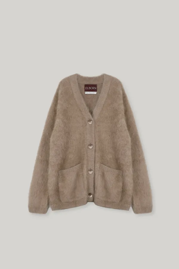 Misty Washed Cashmere Knit Coat