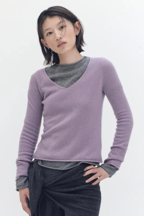 [10% cashmere] 포시즌 캐시미어 삼각숄 머플러_차콜