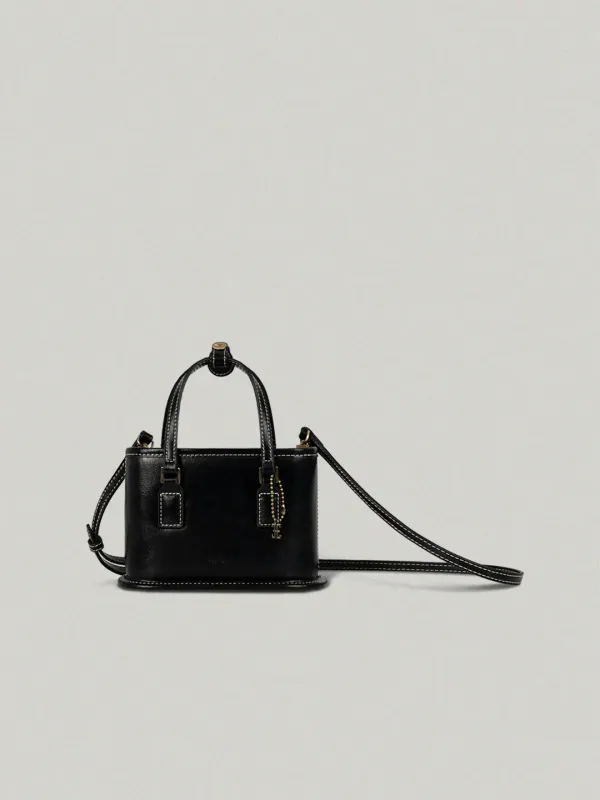 Petit Borough Bag Black - stitch쁘띠 버로우백 - 스티치
