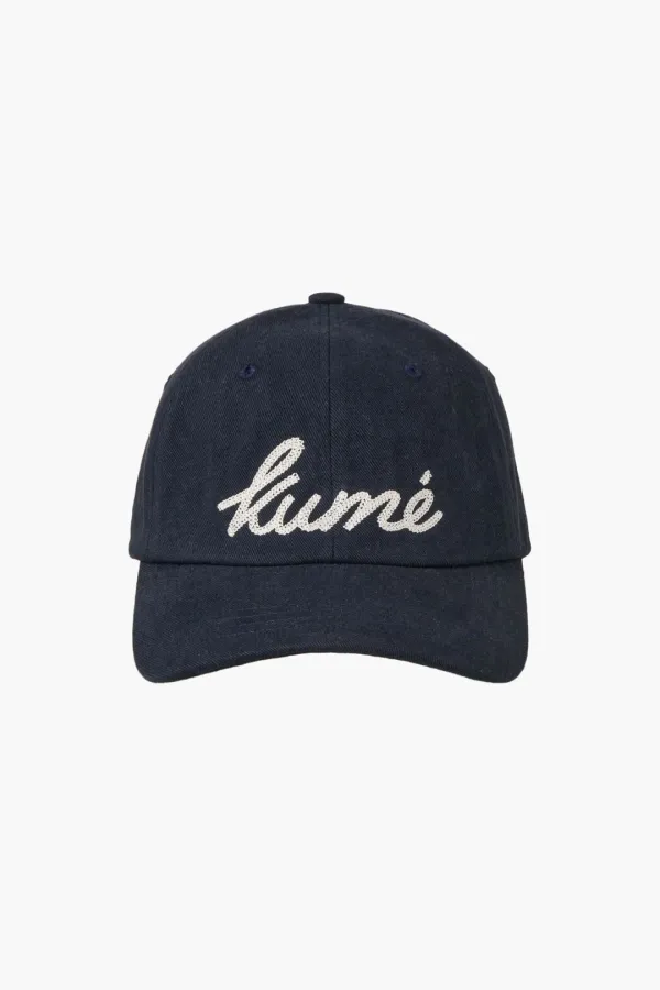 Chain Logo Vintage Ball Cap, Navy