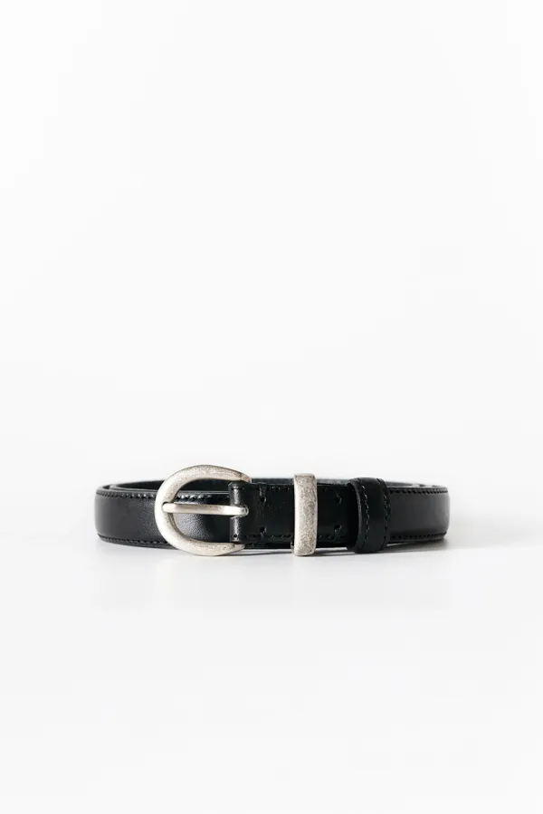 Classic Italian Leather Belt (Black)