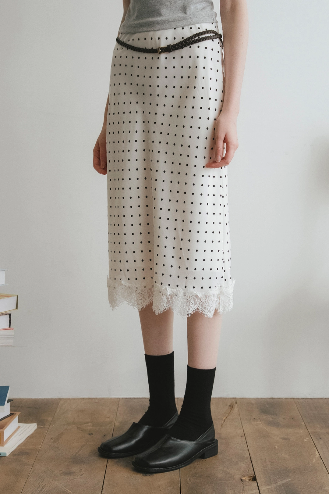 샤드라마 LE DOT LACE SKIRT 상품 이미지 2