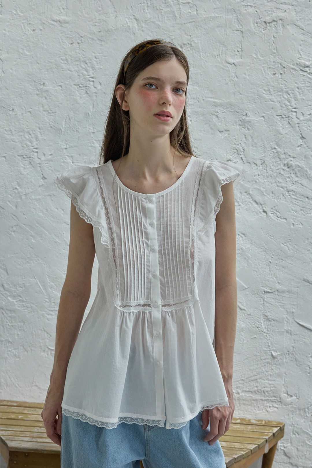 위드아웃썸머 Bird button blouse 상품 이미지 2