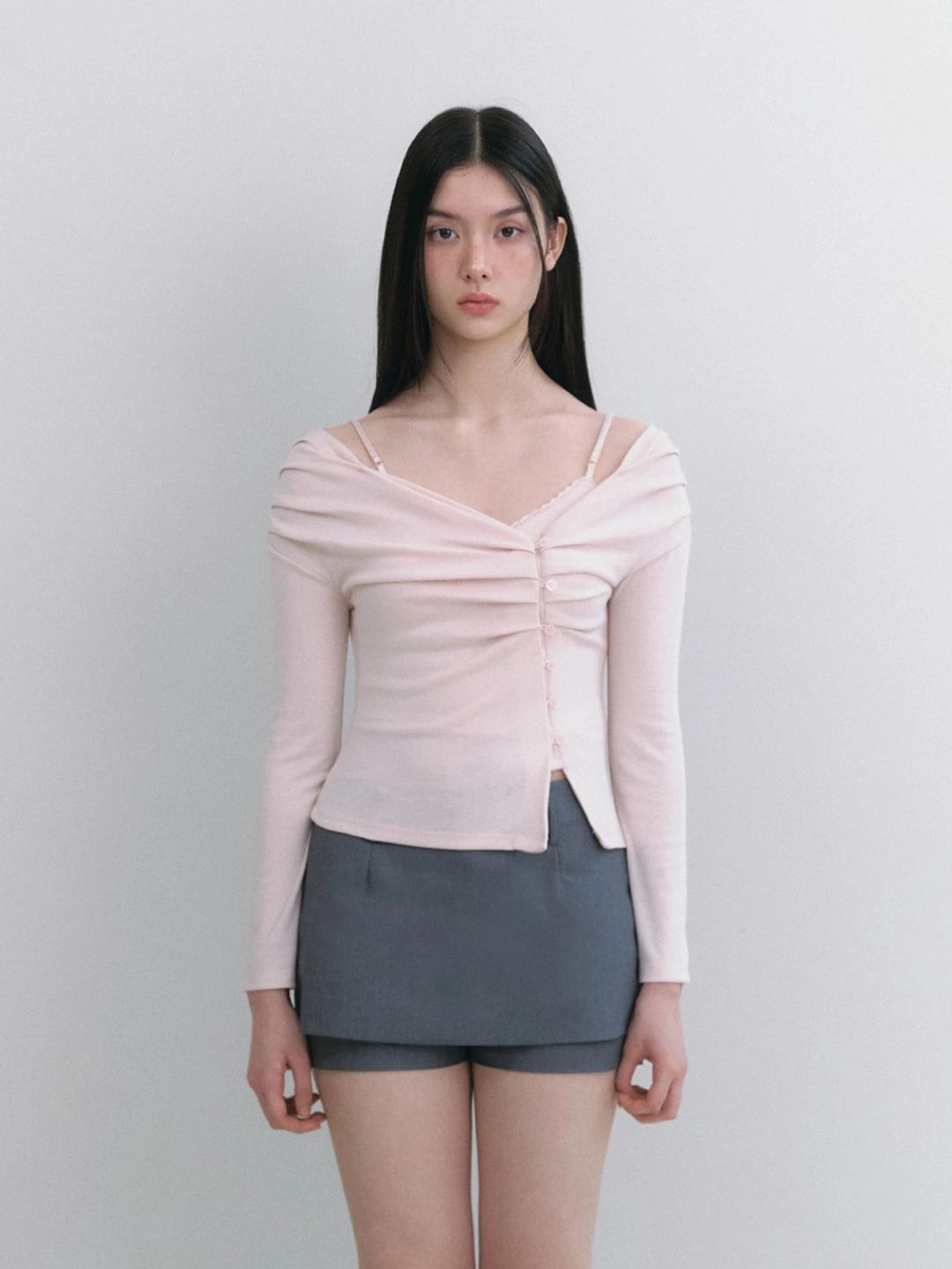 낫유어로즈 [6/1 예약배송] [수이 착용] Rin cardigan set (Pink) 상품 이미지 2