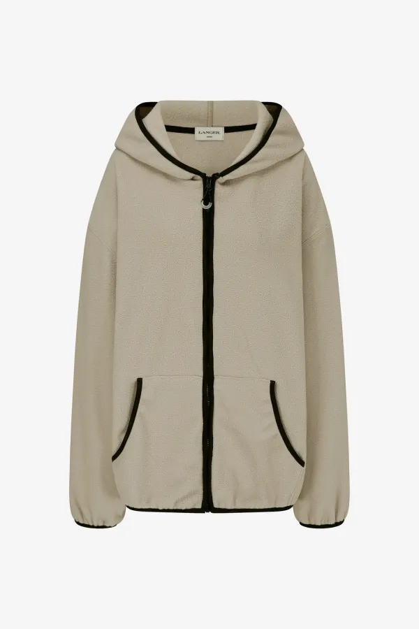 jim basic fleece zip-up hoodie