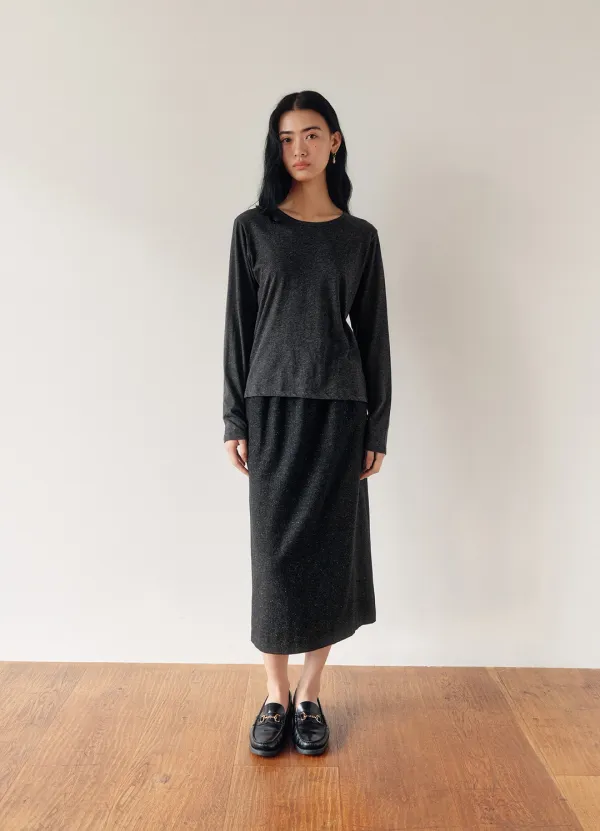 Superfine Merino Wool tee (Charcoal)