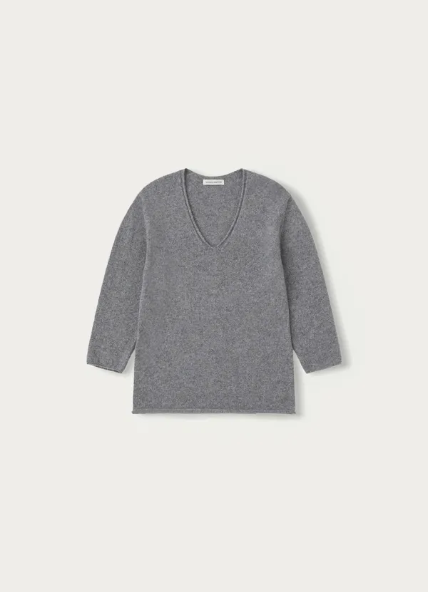 Kate v-neck pullover (Gray)