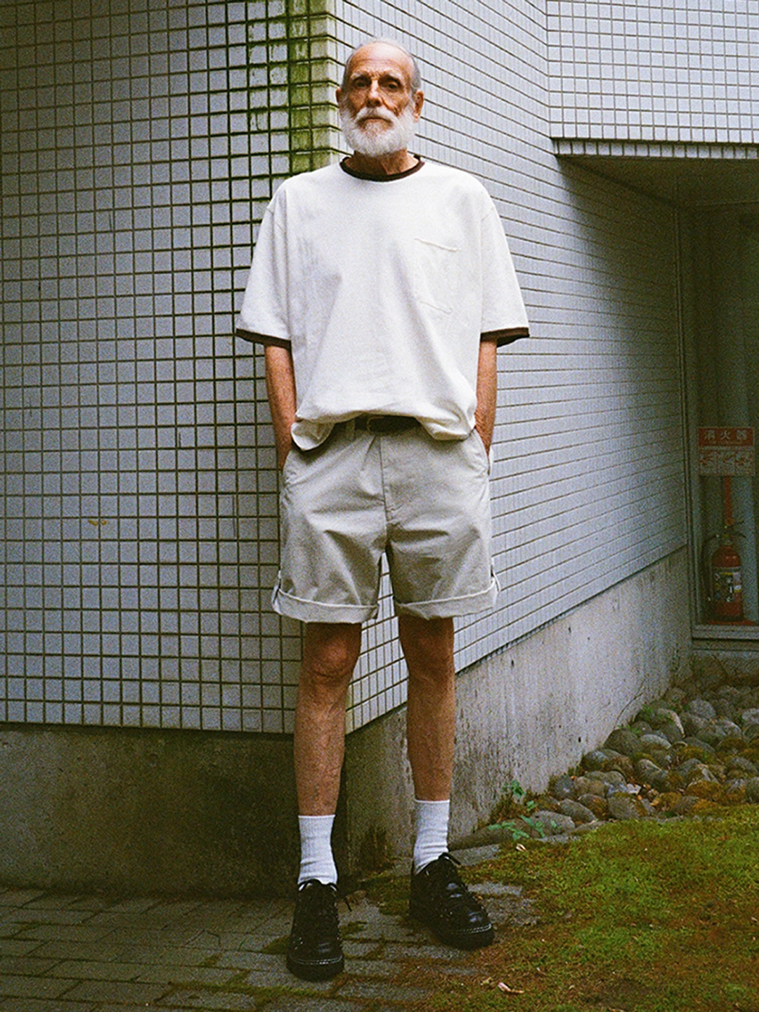 파르티멘토 Ringer Raw Edge Pocket Tee_Ivory 상품 이미지 2
