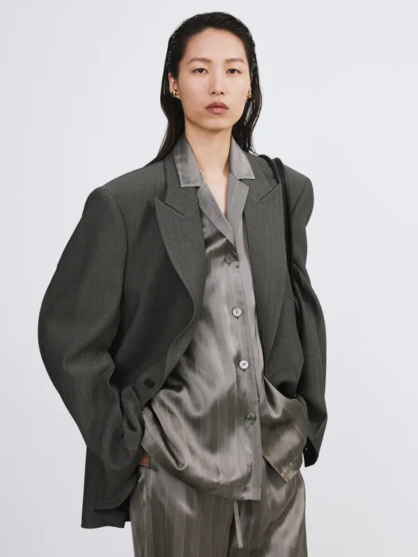 OVERSIZED DADDY JACKET (DARK GREY)