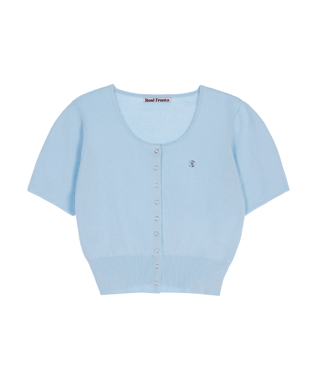 로제프란츠 Eyelet Half Sleeve Cardigan [Sky Blue] 상품 이미지 2