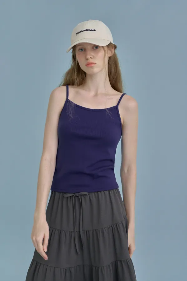 Joy sleeveless top_navy