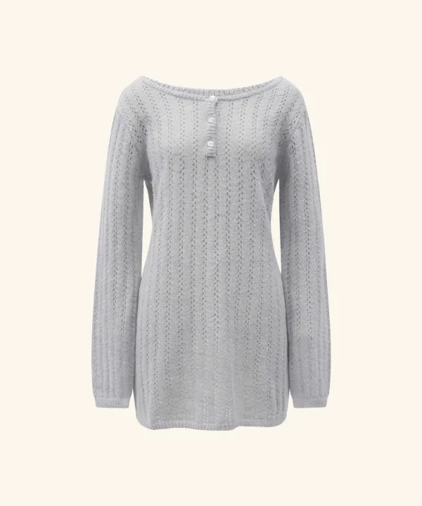 Blake Wool Knit Dress ( Grey )