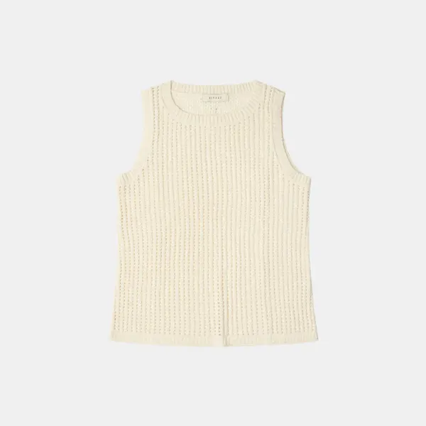 SIKN2117 펀칭 니트 나시_Cream
