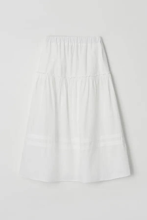 koen long skirt - white