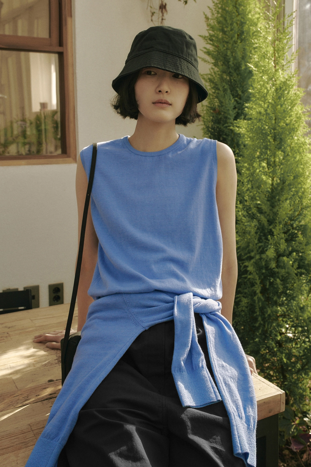 세이지먼트 CLARA COTTON SILK VEST_SKYBLUE 상품 이미지 2