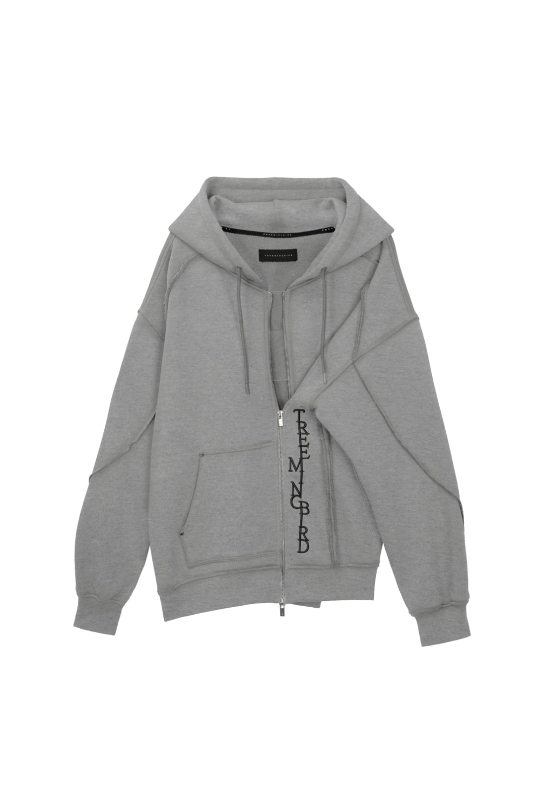 트리밍버드 Zipper Finishing Sweat Hoodie Zip-up [ Melange Gray ] 상품 이미지 1