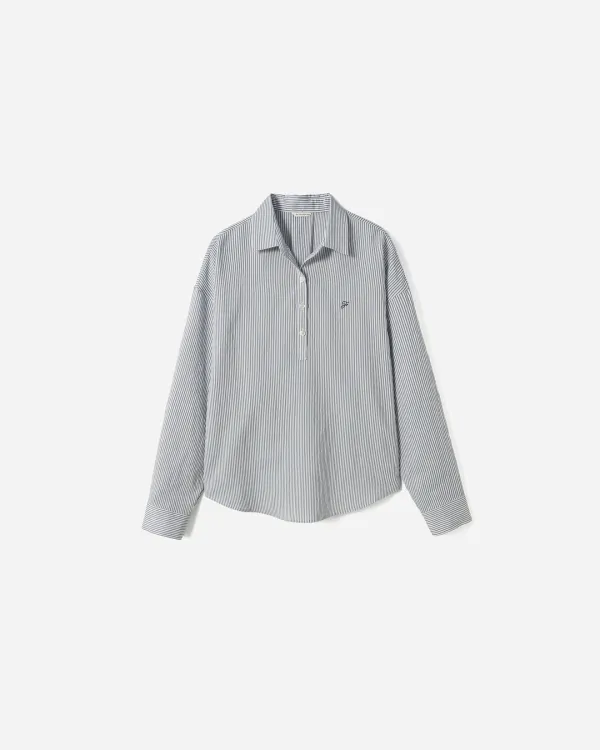Burnet Stripe Sheer Shirt