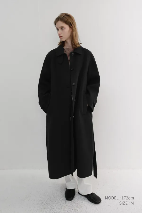 FEMININE HANDMADE COAT BLACK_UDCO6D221BK